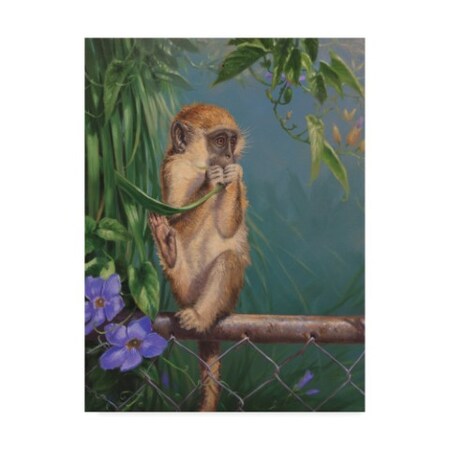 Trademark Fine Art Michael Jackson 'Eating A Leaf' Canvas Art, 35x47 ALI43675-C3547GG